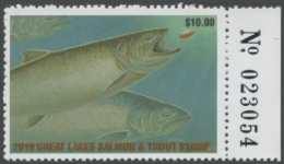 Picture of 2010 Wisconsin Great Lakes Salmon & Trout Stamp 