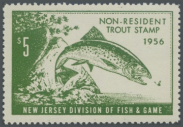 Picture of 1956 New Jersey Fishing Stamp