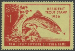 Picture of 1956 New Jersey Fishing Stamp
