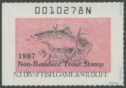 Picture of 1987 New Jersey Fishing Stamp