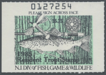 Picture of 1985 New Jersey Fishing Stamp