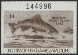 Picture of 1982 New Jersey Fishing Stamp