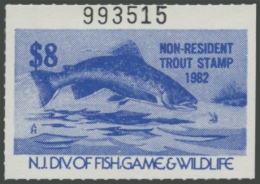 Picture of 1982 New Jersey Fishing Stamp