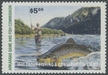 Picture of 1991 Arkansas Fishing Stamp