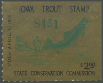 Picture of 1965 Iowa Trout Stamp
