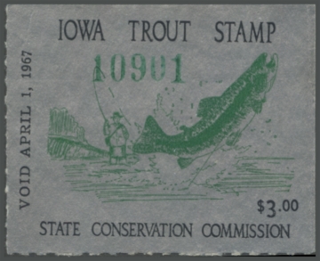 Picture of 1966 Iowa Trout Stamp