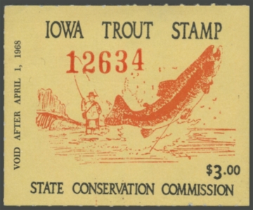 Picture of 1967 Iowa Trout Stamp