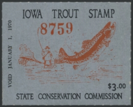 Picture of 1969 Iowa Trout Stamp