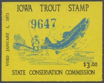 Picture of 1970 Iowa Trout Stamp