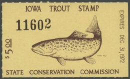 Picture of 1972 Iowa Trout Stamp