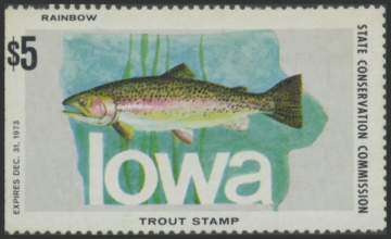 Picture of 1973 Iowa Trout Stamp