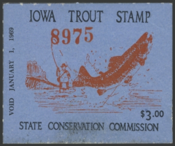 Picture of 1968 Iowa Trout Stamp
