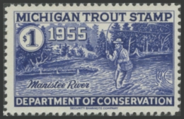 Picture of 1955 Michigan Fishing Stamp