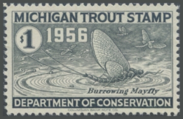 Picture of 1956 Michigan Fishing Stamp