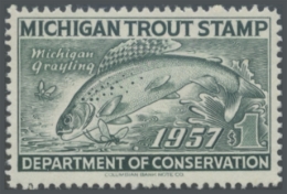 Picture of 1957 Michigan Fishing Stamp