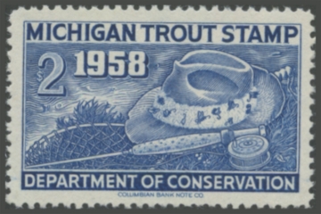 Picture of 1958 Michigan Fishing Stamp