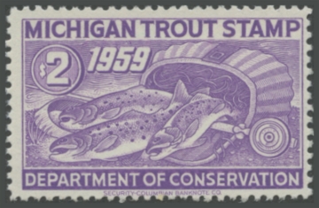 Picture of 1959 Michigan Fishing Stamp