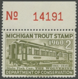 Picture of 1960 Michigan Fishing Stamp