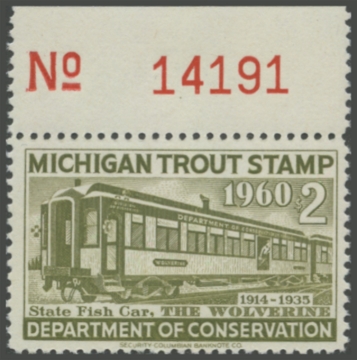 Picture of 1960 Michigan Fishing Stamp