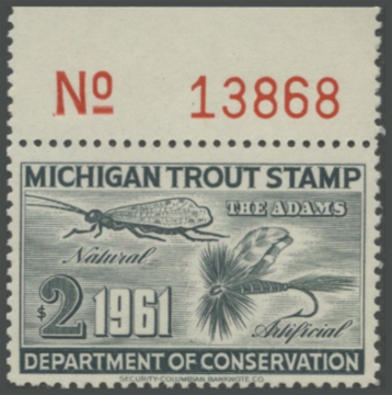 Picture of 1961 Michigan Fishing Stamp