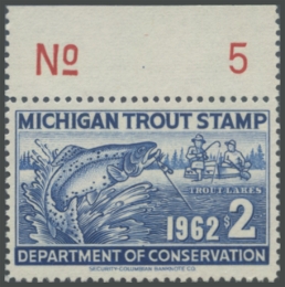 Picture of 1962 Michigan Fishing Stamp