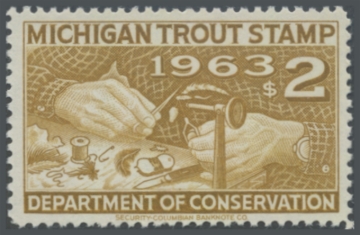 Picture of 1963 Michigan Fishing Stamp