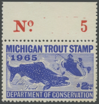 Picture of 1965 Michigan Fishing Stamp