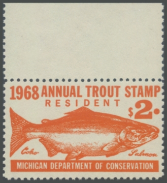 Picture of 1968 Michigan Fishing Stamp