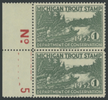 Picture of 1952 Michigan Fishing Stamp