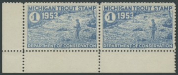 Picture of 1953 Michigan Fishing Stamp