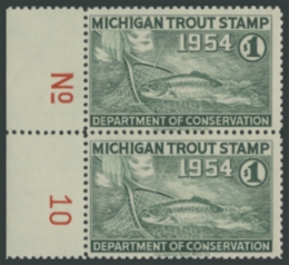 Picture of 1954 Michigan Fishing Stamp
