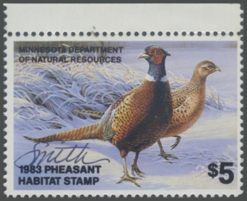 Picture of 1983 Minnesota Pheasant Habitat Stamp