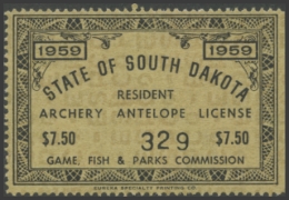 Picture of 1959 South Dakota UNKNOWN STAMP