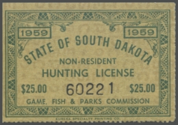 Picture of 1959 South Dakota UNKNOWN STAMP