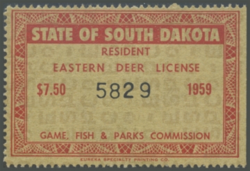 Picture of 1959 South Dakota UNKNOWN STAMP