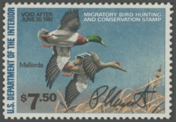 Picture of RW47 1980 Duck Stamp Artist Signed 