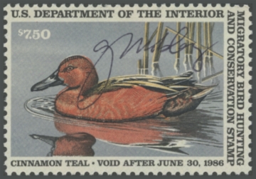 Picture of RW52 1985 Duck Stamp. Artist Signed 