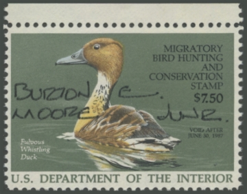 Picture of RW53 1986 Duck Stamp. Artist Signed 