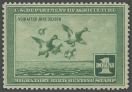 Picture of RW4 1937 Duck Stamp 