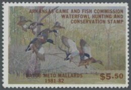 Picture of 1981 Arkansas Duck Stamp Hunter Type