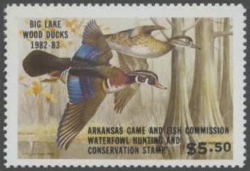 Picture of 1982 Arkansas Duck Stamp Hunter Type