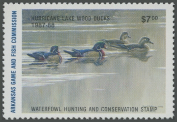 Picture of 1987 Arkansas Duck Stamp Hunter Type