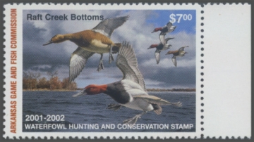 Picture of 2001 Arkansas Duck Stamp. Hunter Type