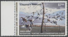 Picture of 2002 Arkansas Duck Stamp. Hunter Type