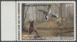 Picture of 2003 Arkansas Duck Stamp. Hunter Type