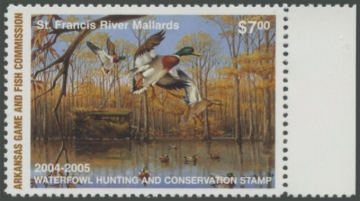 Picture of 2004 Arkansas Duck Stamp. Hunter Type