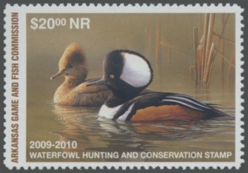 Picture of 2009 Arkansas Duck Stamp NR Hunter Type
