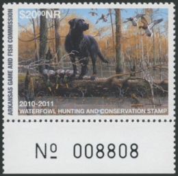 Picture of 2010 Arkansas Duck Stamp NR Hunter Type