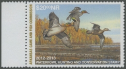 Picture of 2012 Arkansas Duck Stamp NR Hunter Type