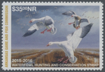 Picture of 2015 Arkansas Duck Stamp NR Hunter Type